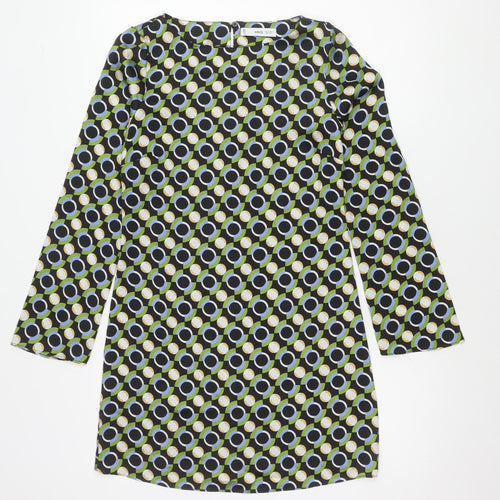MNG Women's XS Geometric Patterned Dress Long Sleeve