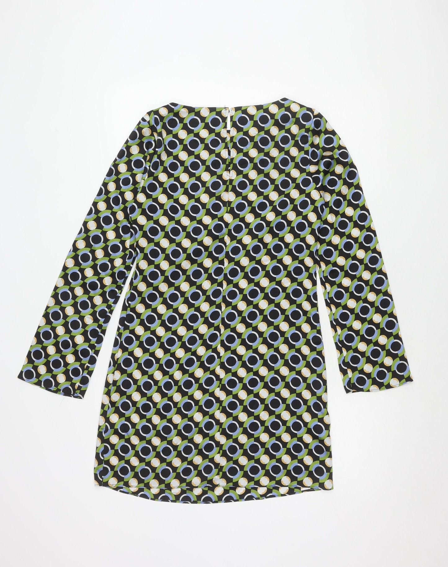 MNG Women's XS Geometric Patterned Dress Long Sleeve