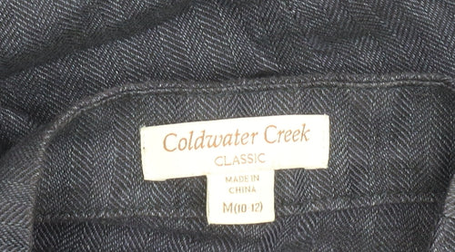Coldwater Creek Women's Blue Linen Blazer, Size M