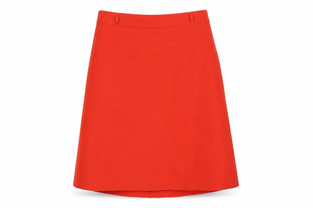Front view of Gallery Women's Red A-Line Skirt -, size 16