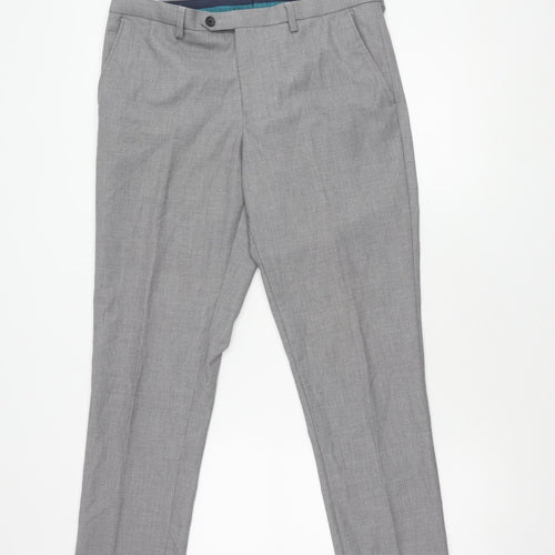 Next Men's Grey Trousers, Size 32, Smart and Stylish