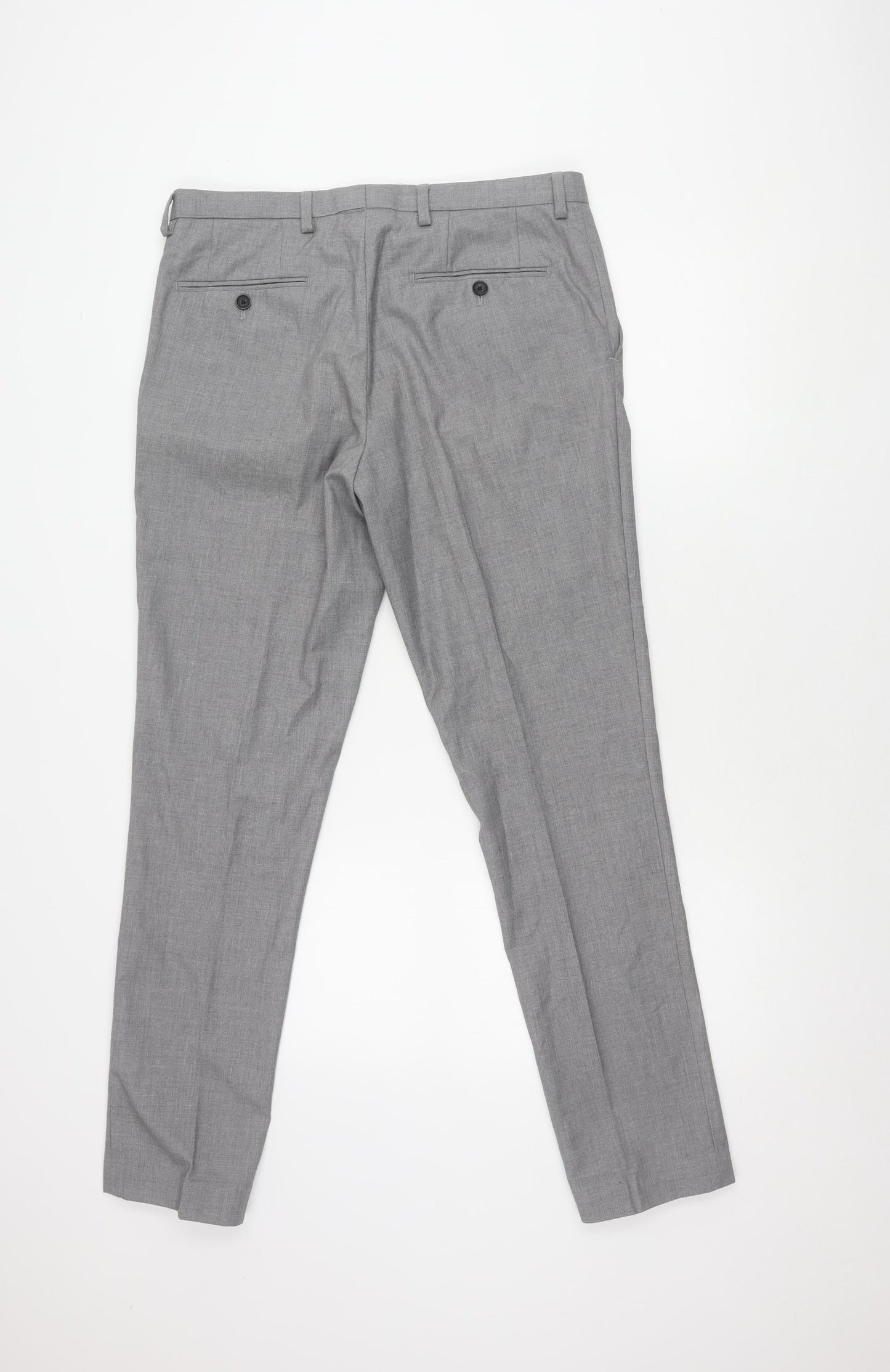 Next Men's Grey Trousers, Size 32, Smart and Stylish