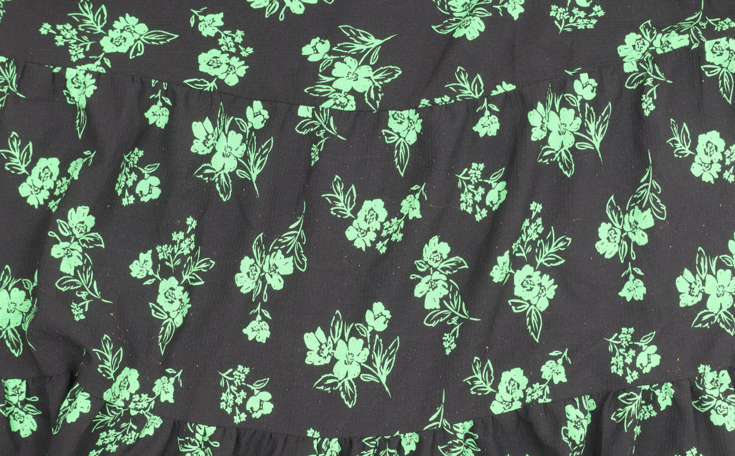 ASOS DESIGN Women's Floral Dress Size 18 Black/Green
