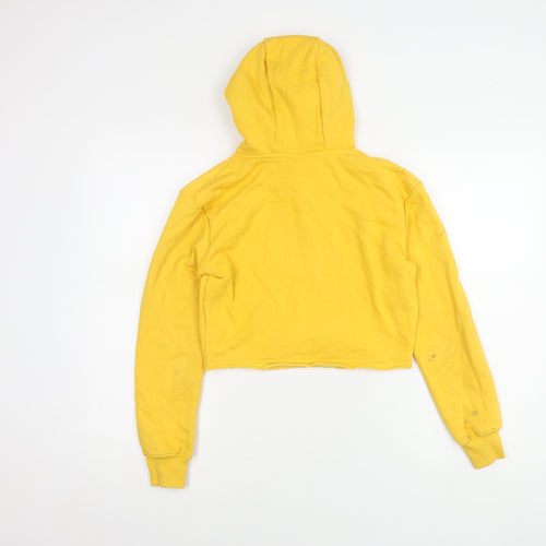 Ellesse Girls Yellow Logo Pullover Hoodie 2XS