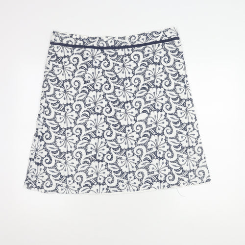 Maine New England Women's White A-Line Skirt Size 16