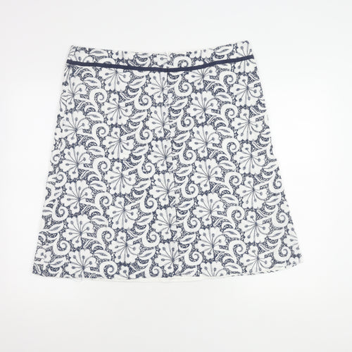 Maine New England Women's White A-Line Skirt Size 16