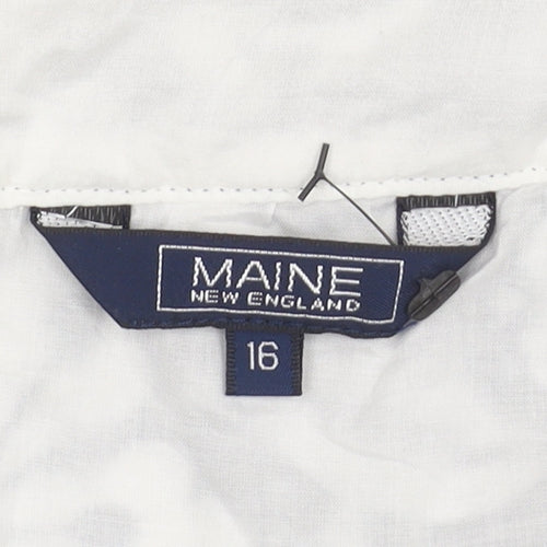 Maine New England Women's White A-Line Skirt Size 16