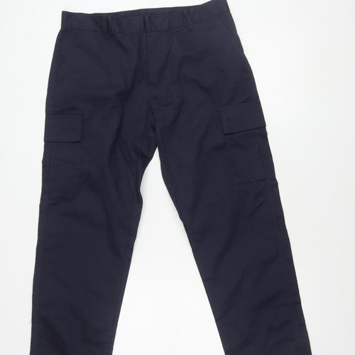 Uneek Women's Blue Cargo Trousers Size 12