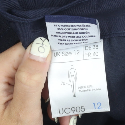 Uneek Women's Blue Cargo Trousers Size 12