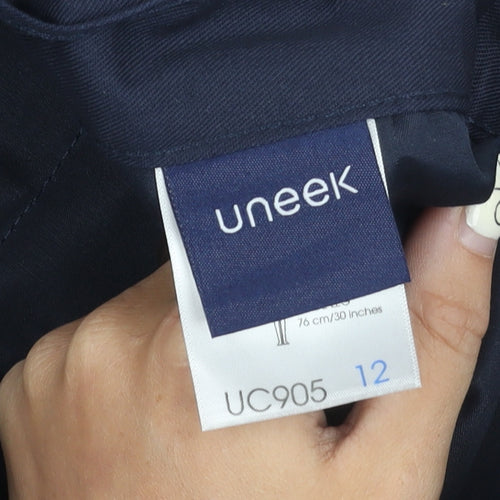 Uneek Women's Blue Cargo Trousers Size 12