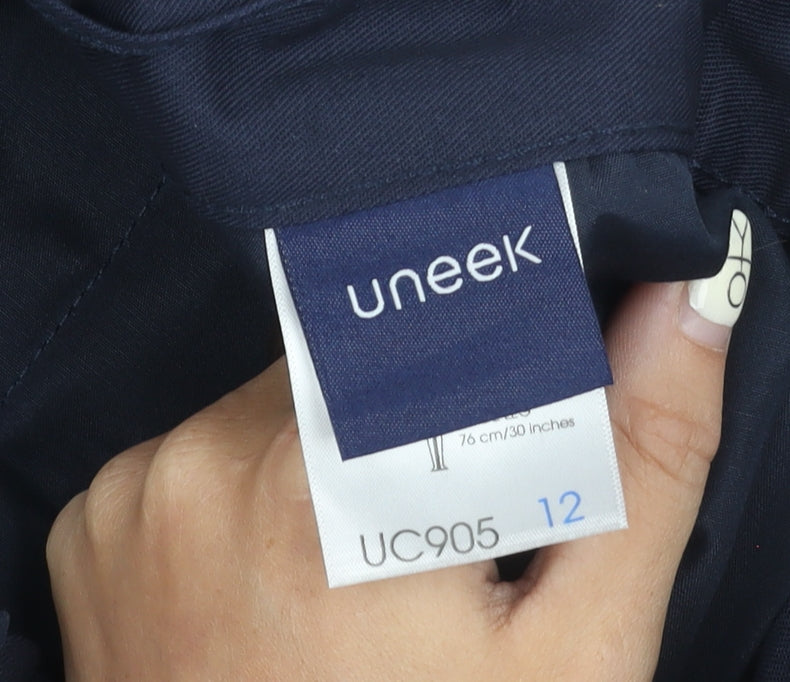 Uneek Women's Blue Cargo Trousers Size 12