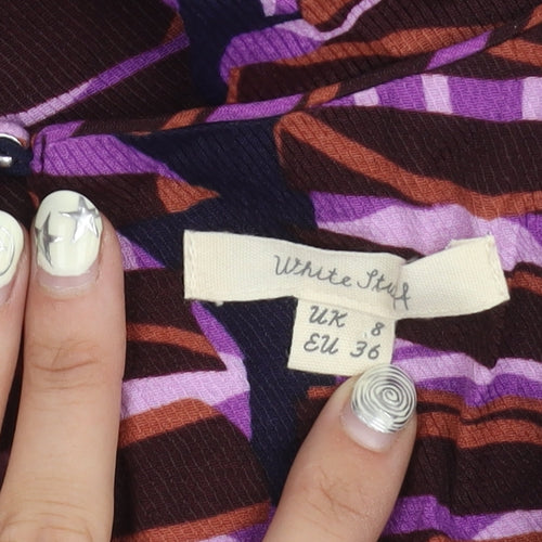 White Stuff Women's Multicoloured Stripe Top