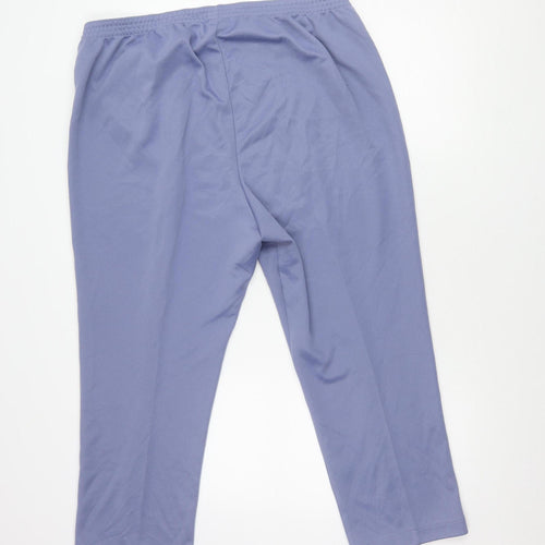 Damart Women's Blue Regular Size 22 Straight Trousers