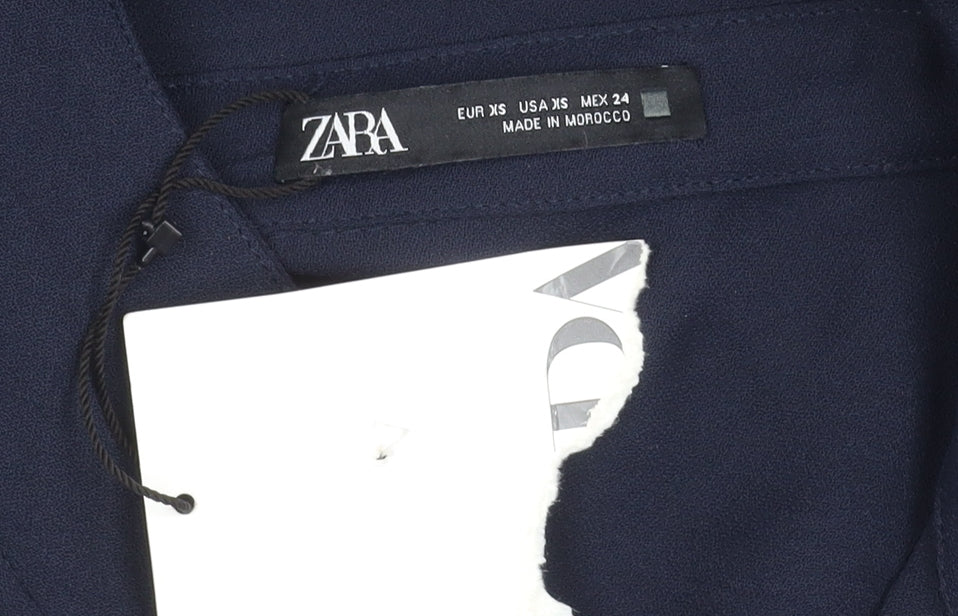 Zara Women's Blue Shirt Dress XS