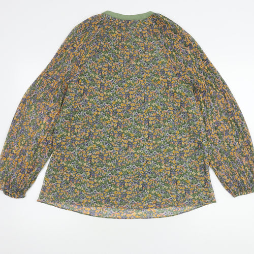 Zara Women's Multicoloured Floral Tunic Blouse Size 12