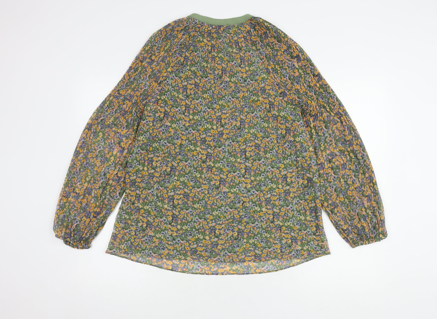 Zara Women's Multicoloured Floral Tunic Blouse Size 12