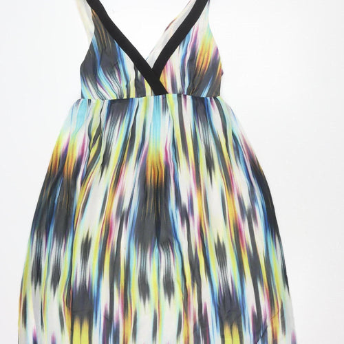 Next Women’s Multicoloured V-Neck Dress, Size 14