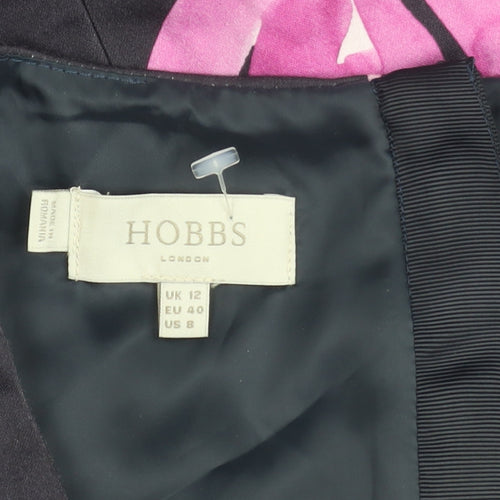 Hobbs Women's Floral Sheath Dress Size 12 - Black Pink