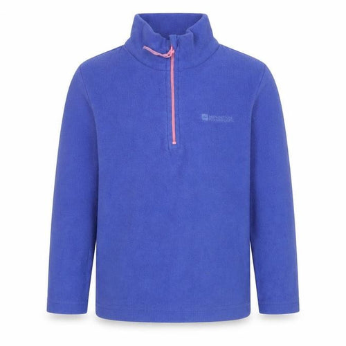 Mountain Warehouse Girls Blue Fleece Half Zip Sweatshirt 5-6 Years