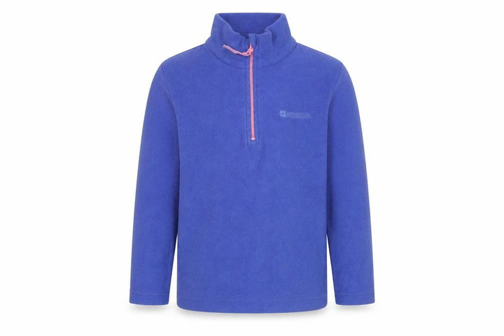 Mountain Warehouse Girls Blue Fleece Half Zip Sweatshirt 5-6 Years