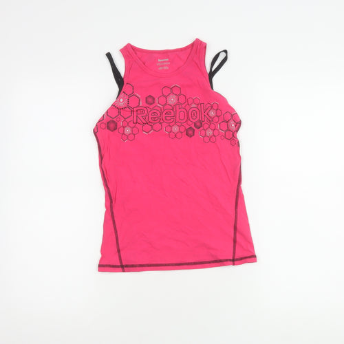 Reebok Pink Racerback Tank Top - Teens Size 12