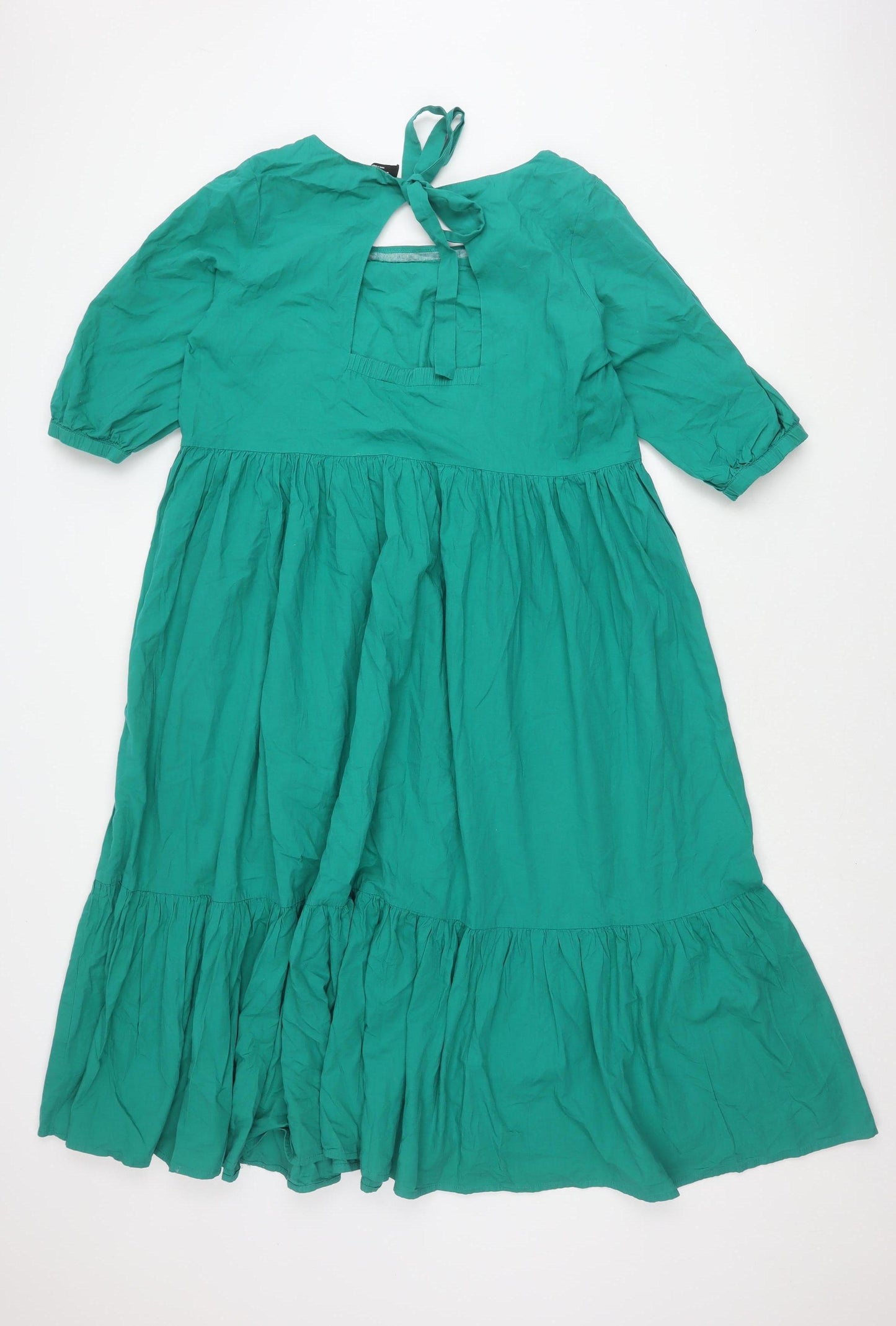 Simply Be Green A-Line Midi Dress Women's Size 16