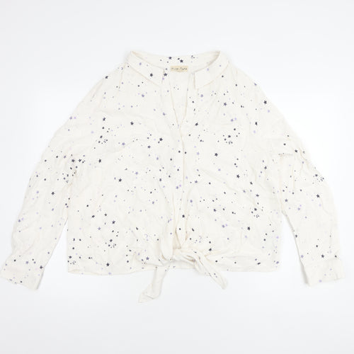 Phase Eight Women White Long Sleeve Top UK 16