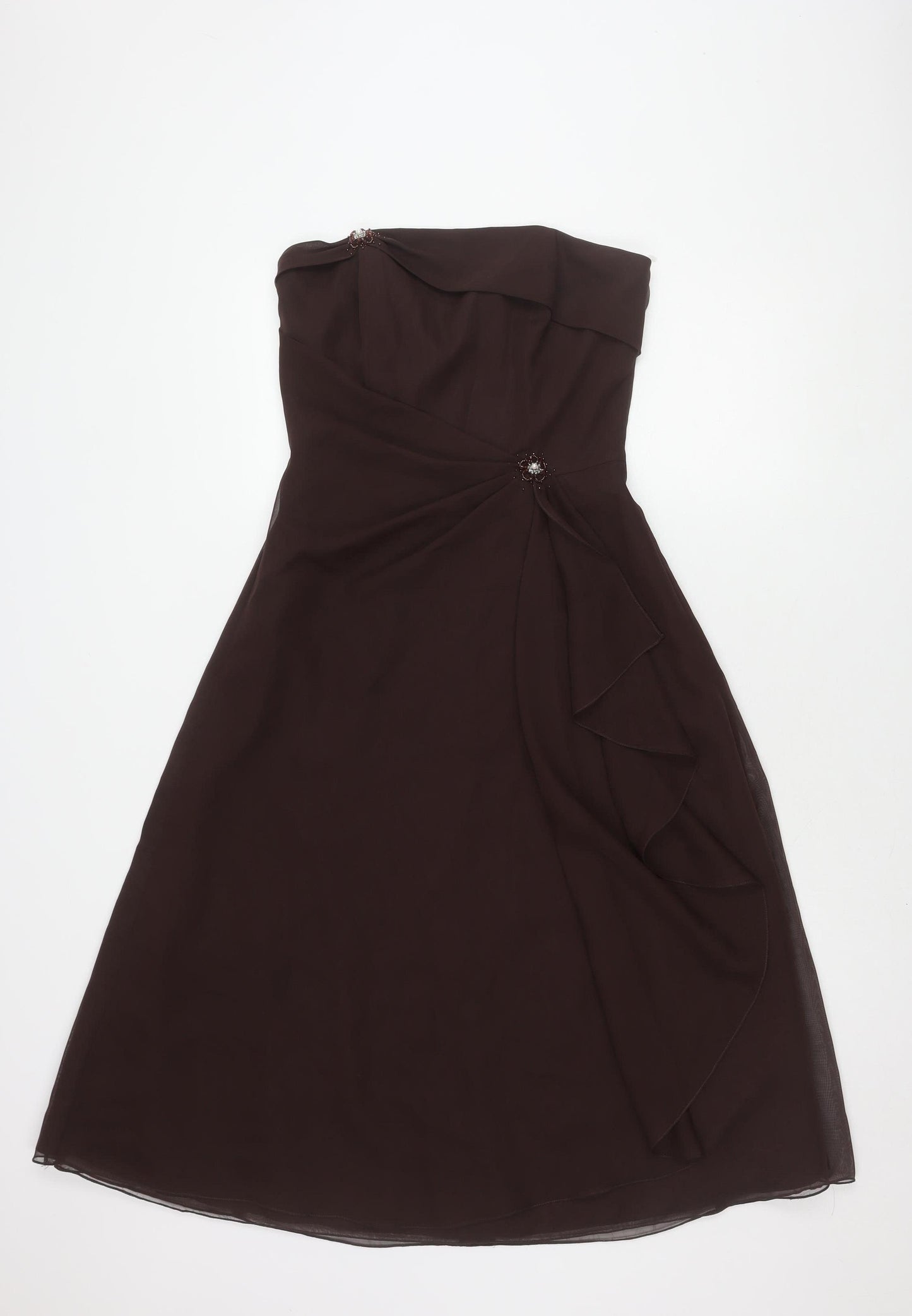 Alice James Women's Brown A-Line Dress Size 12