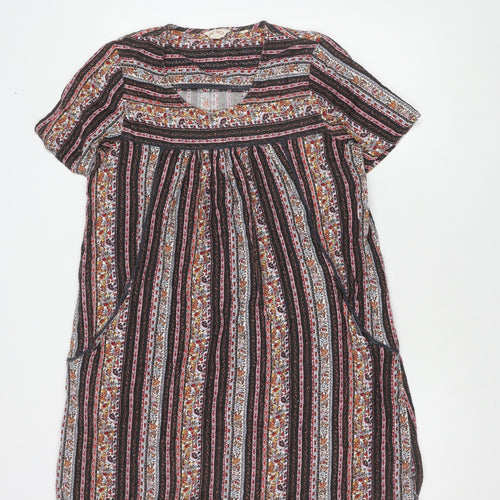 Fat Face Women's Multicoloured Floral Dress, Size 12, Cotton