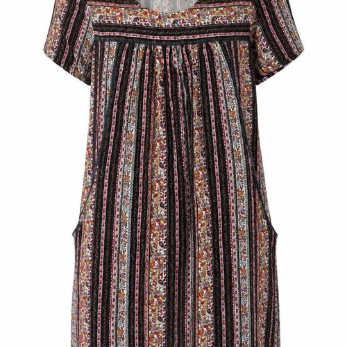 Fat Face Women's Multicoloured Floral Dress, Size 12, Cotton