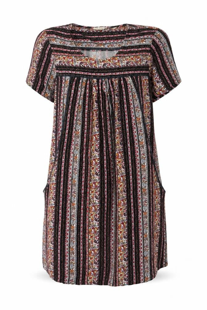 Fat Face Women's Multicoloured Floral Dress, Size 12, Cotton