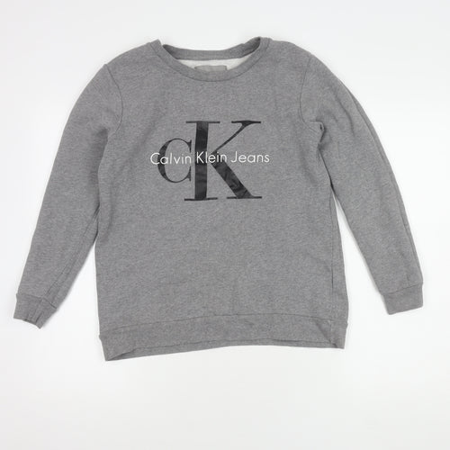 Calvin Klein Women's Grey XS Pullover Sweatshirt