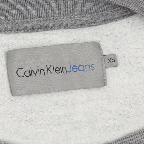 Calvin Klein Women's Grey XS Pullover Sweatshirt