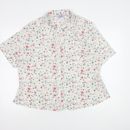 Honor Millburn Women's Floral Blouse, Size 20, Multicoloured