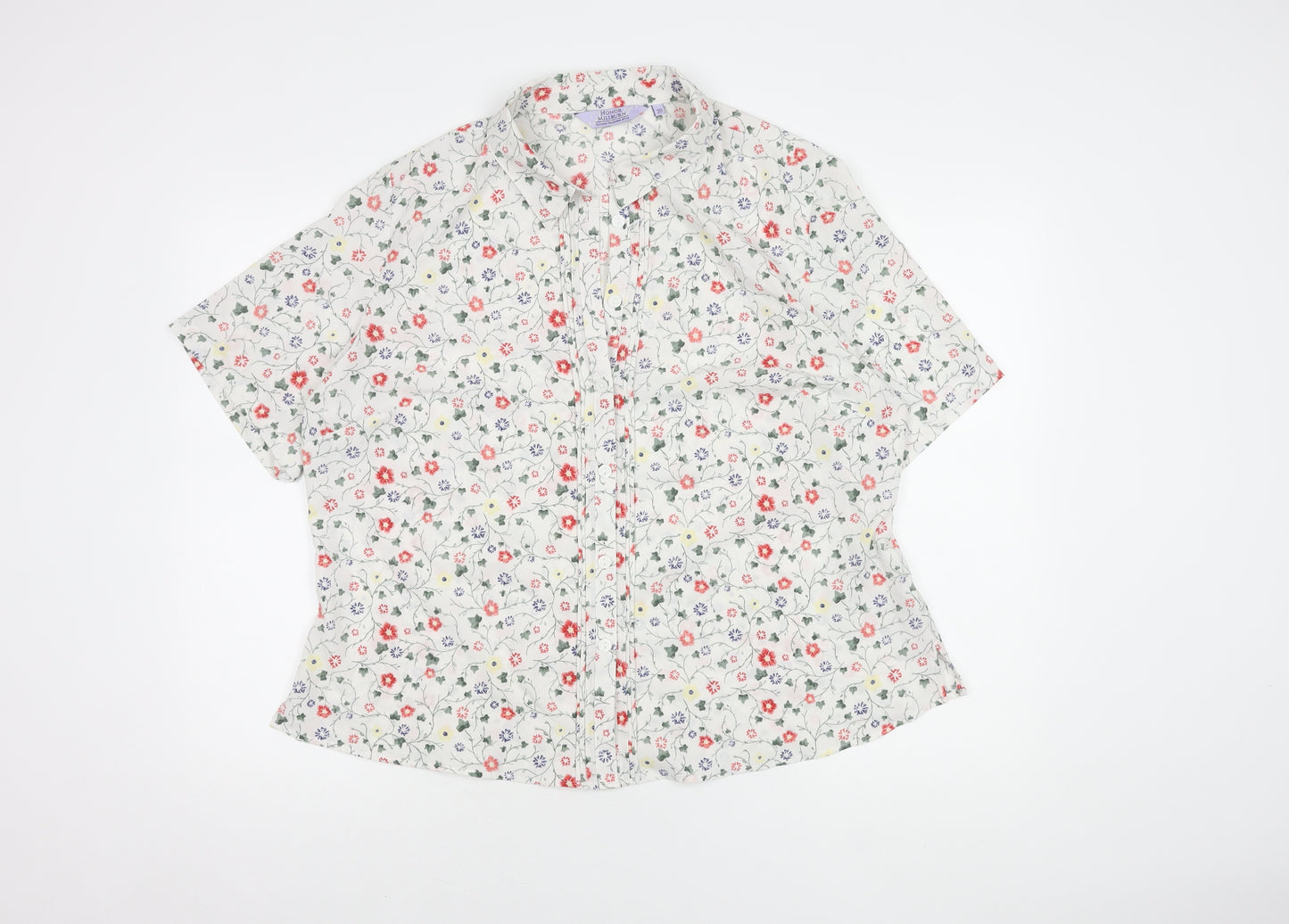 Honor Millburn Women's Floral Blouse, Size 20, Multicoloured