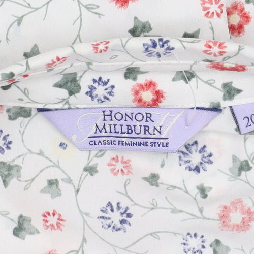 Honor Millburn Women's Floral Blouse, Size 20, Multicoloured
