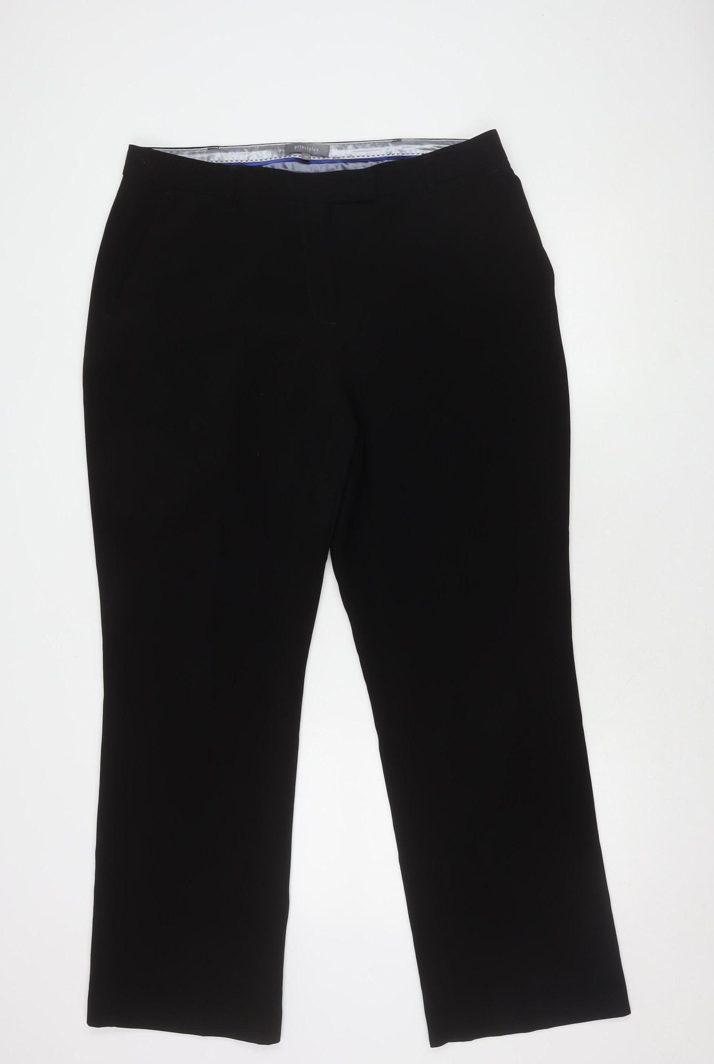 Principles Women's Black Straight Leg Trousers Size 16