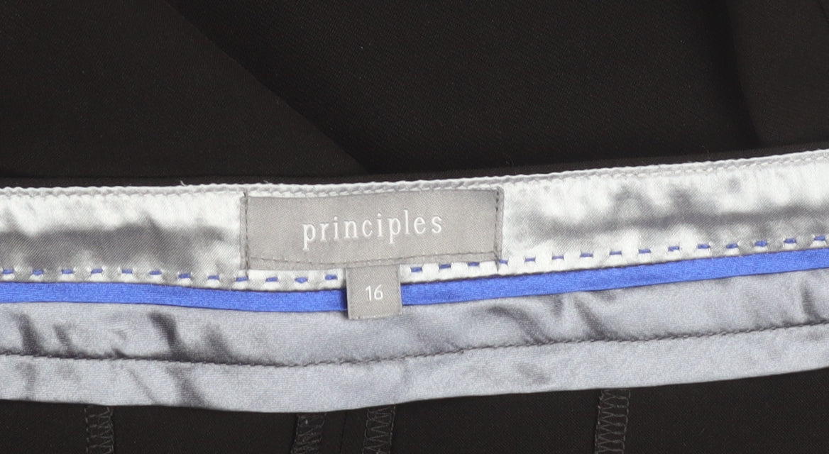 Principles Women's Black Straight Leg Trousers Size 16