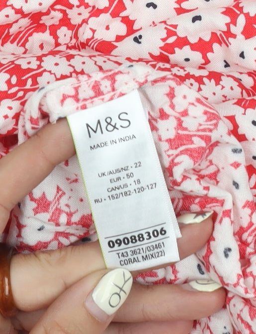 Marks and Spencer Women's Floral Blouse Size 22