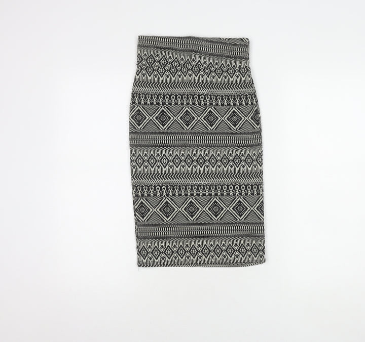 River Island Women's Multicoloured Midi Geometric Skirt