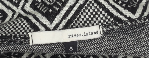 River Island Women's Multicoloured Midi Geometric Skirt