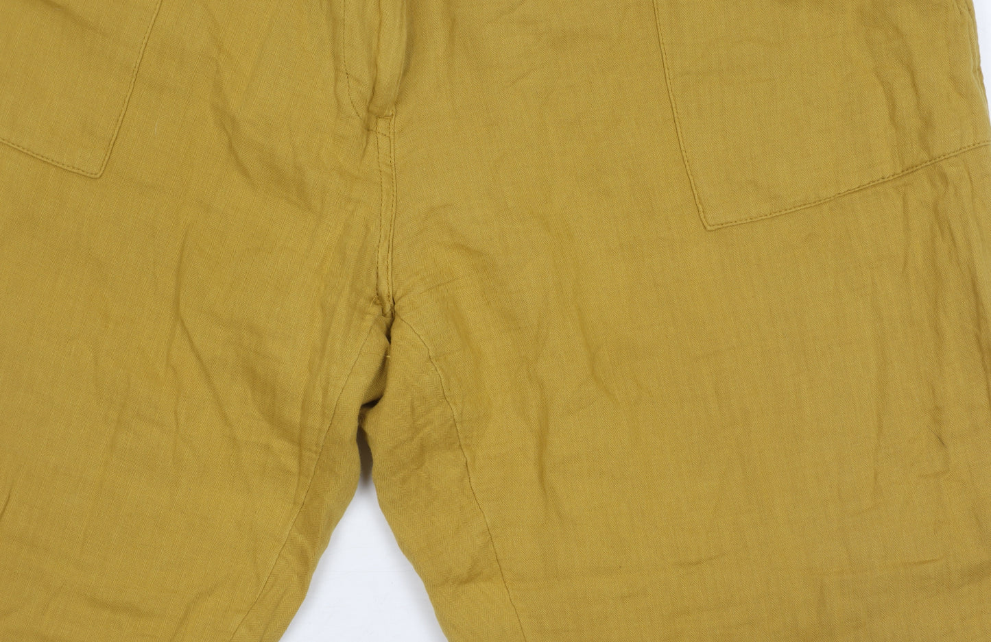 Marks and Spencer Women's Yellow Trousers Size 18