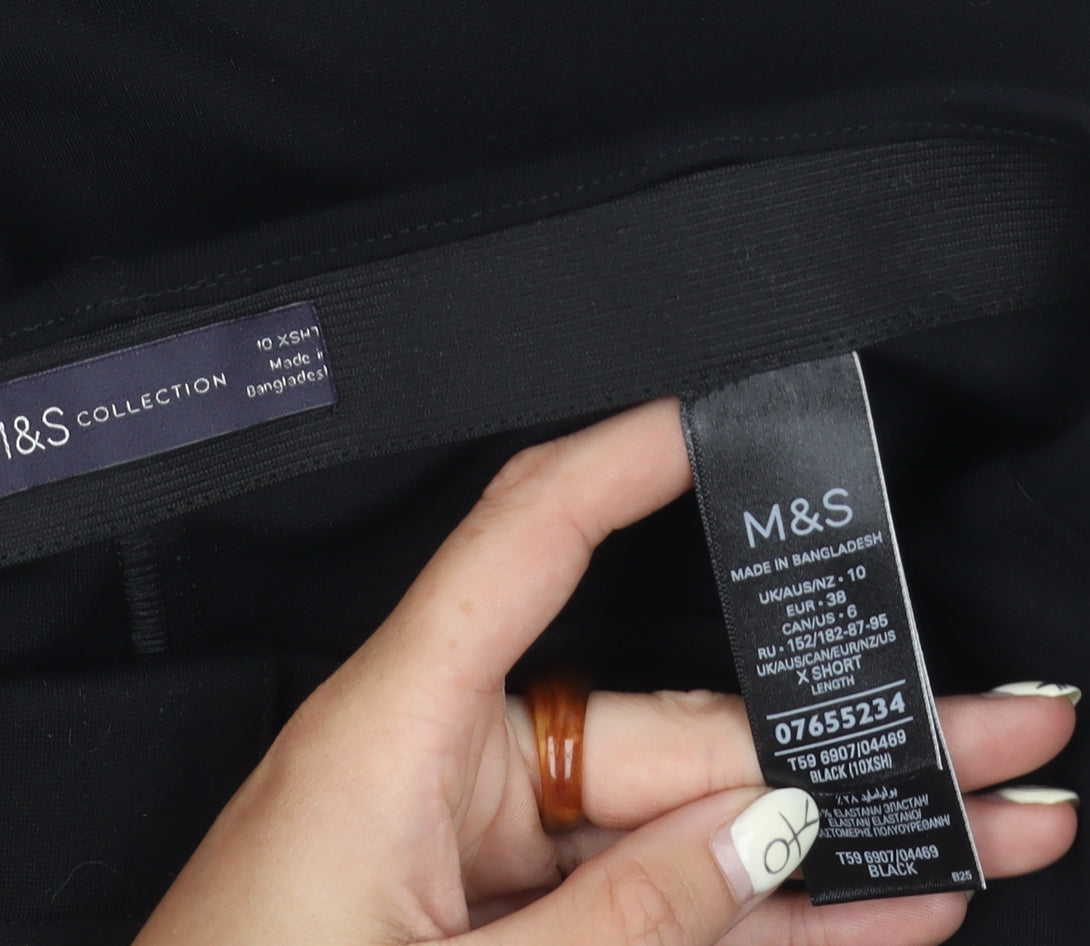 Marks and Spencer Women's Black Trousers Size 10