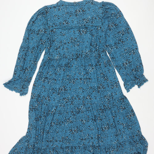 Monsoon Women's Blue Animal Print Dress S
