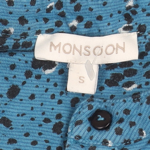 Monsoon Women's Blue Animal Print Dress S