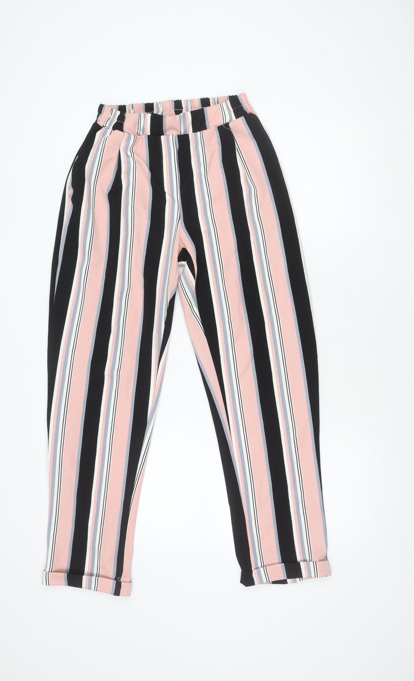 New Look Women's Multicoloured Striped Trousers