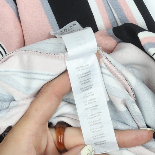 New Look Women's Multicoloured Striped Trousers