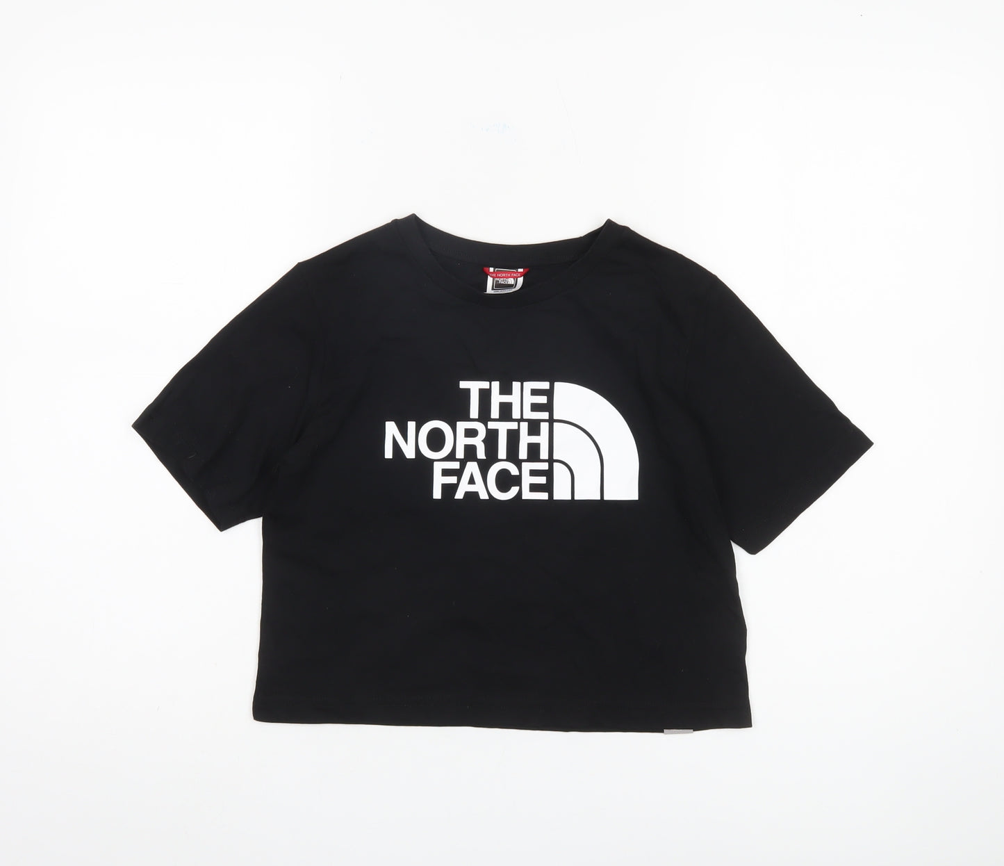 The North Face Girls Black Cropped T-Shirt, M