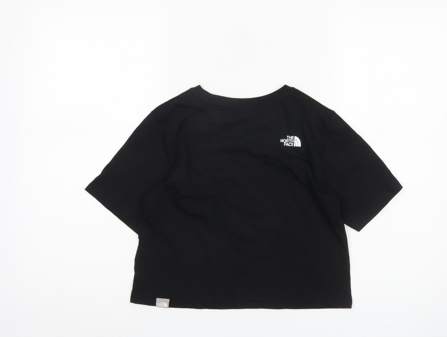 The North Face Girls Black Cropped T-Shirt, M