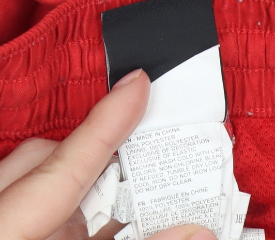 Nike Boys' Red Swim Shorts M Elastic Lined